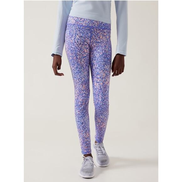 Athleta Girl High Rise Stash Your Treasures Tight Dance Running Purple Size‎ XL - Picture 1 of 13